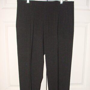 Men's Calvin Klein dress pants 34x32 dark gray flat front tick weave pattern